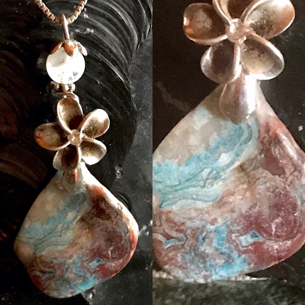 Artisan Made Marcasite & Silver Pendant